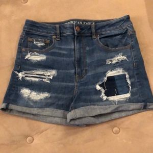Denim AE high rise shorts sz 10